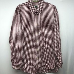 Men's Orvis Signature 100% Cotton Red Long Sleeve